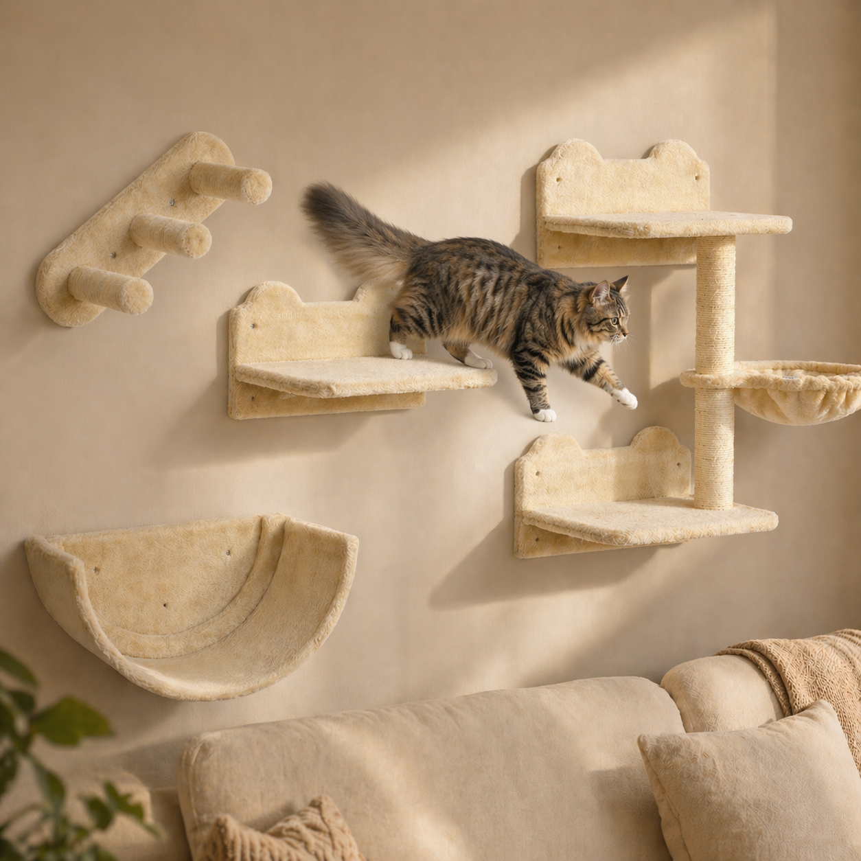 Kurashi Wall Tree - Cream