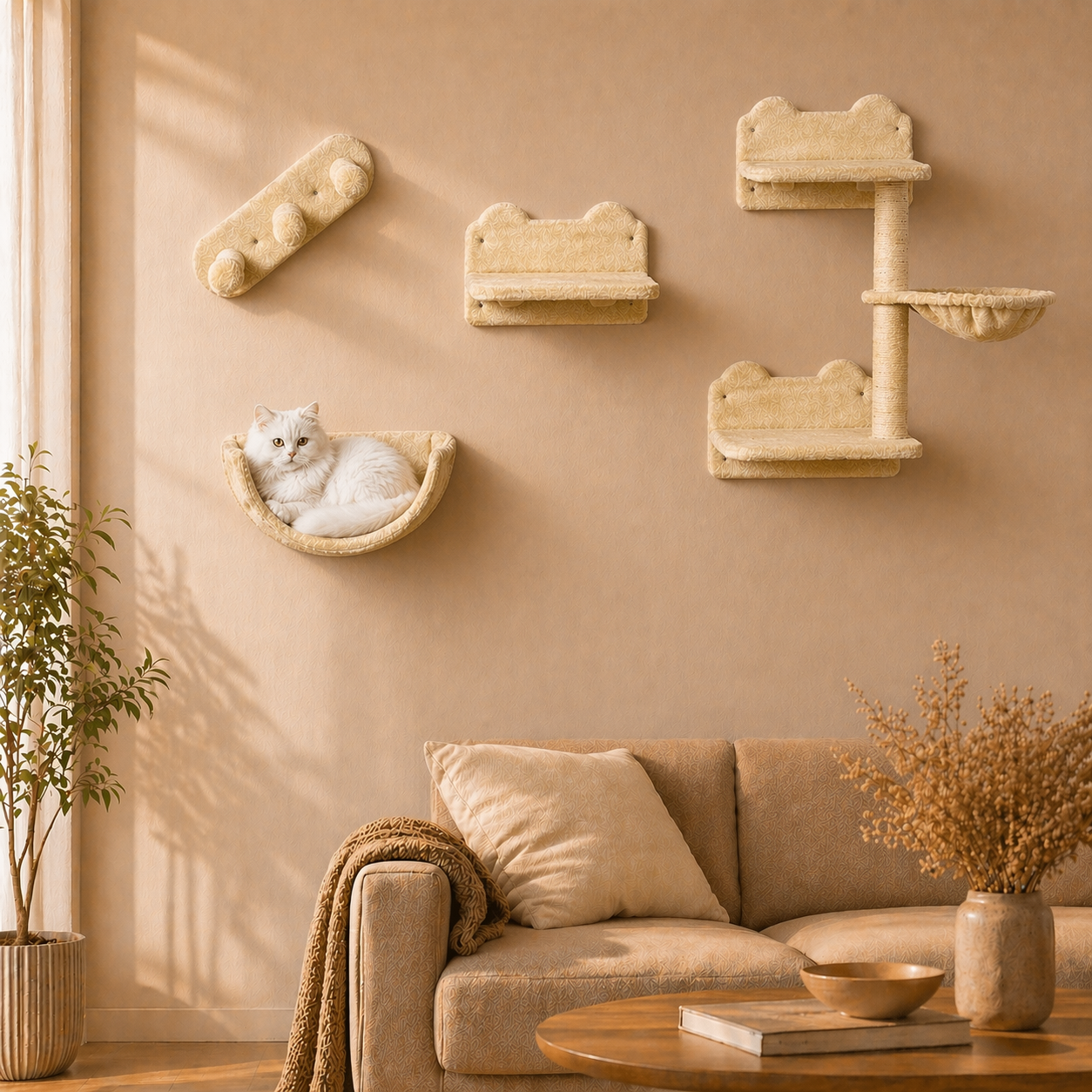 Kurashi Wall Tree - Cream