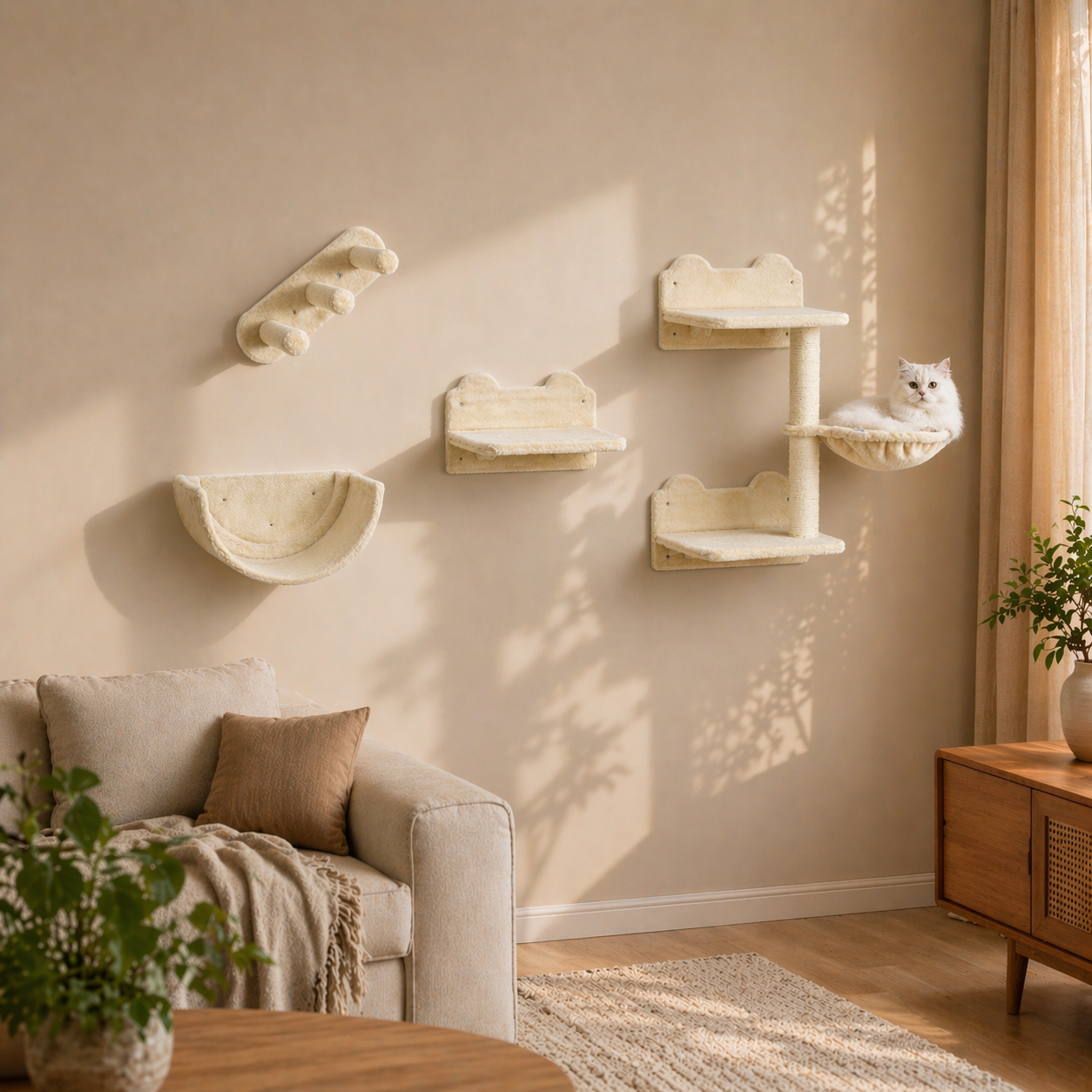 Kurashi Wall Tree - Cream