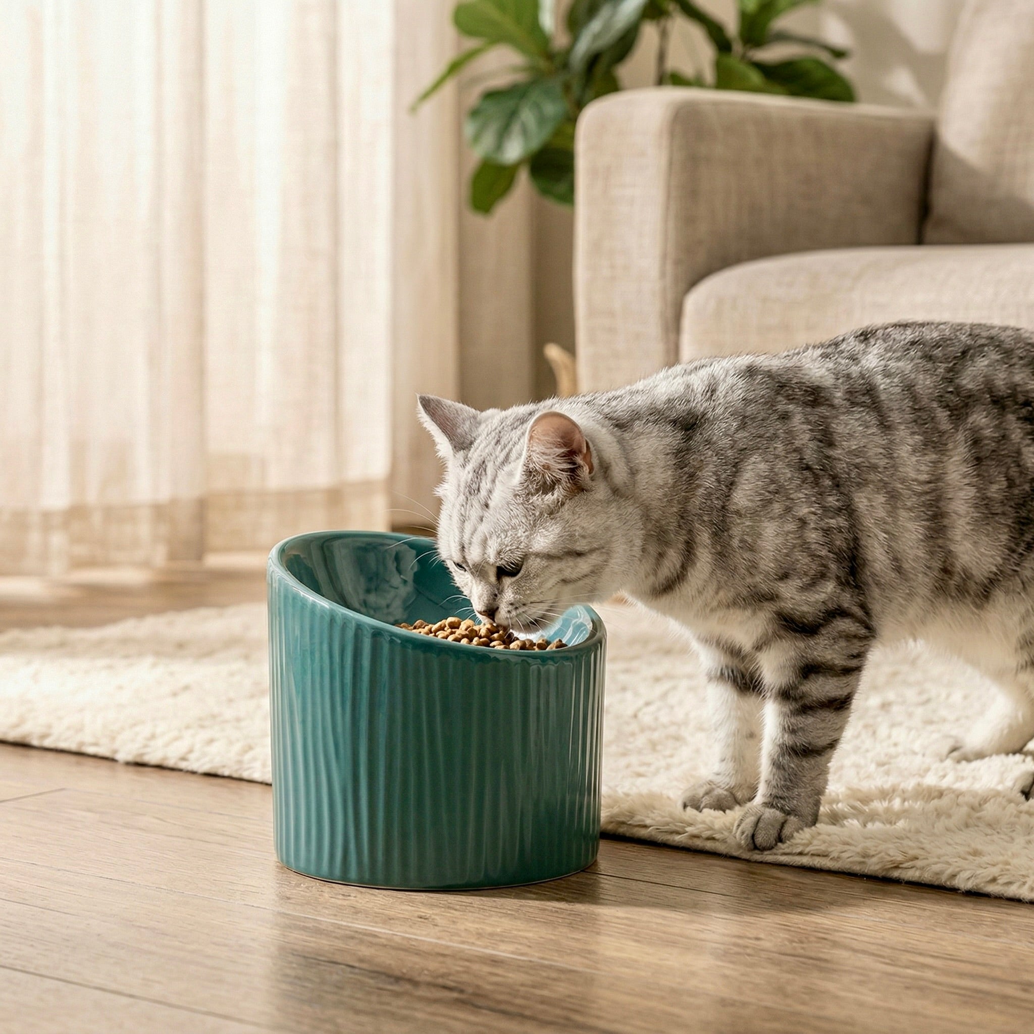 Mino Ceramic Elevated Bowl