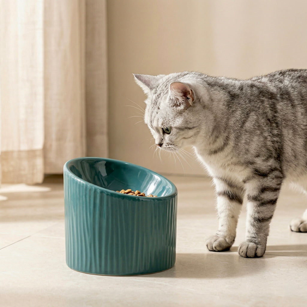 Mino Ceramic Elevated Bowl