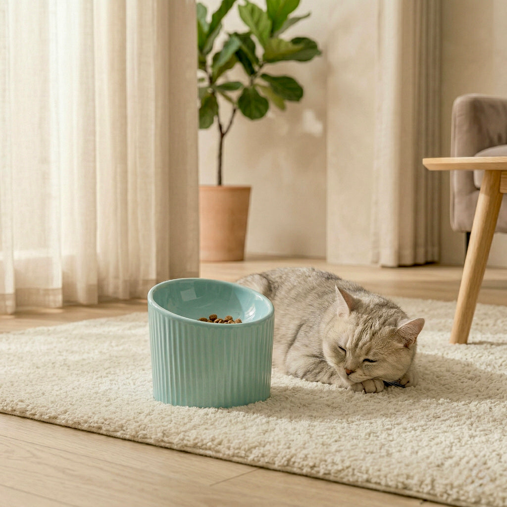 Mino Ceramic Elevated Bowl