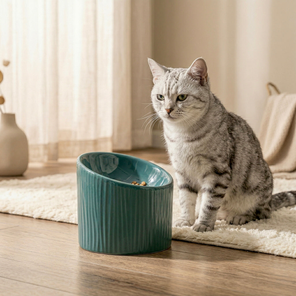 Mino Ceramic Elevated Bowl