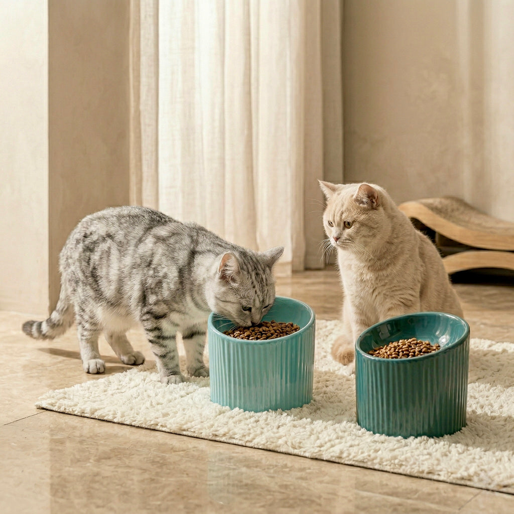 Mino Ceramic Elevated Bowl